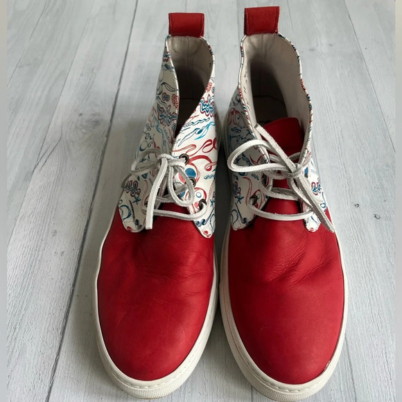 RARE Del Toro x Pepsi Live For Now Red and White Chukka Sneaker Size 11 - Picture 3 of 9